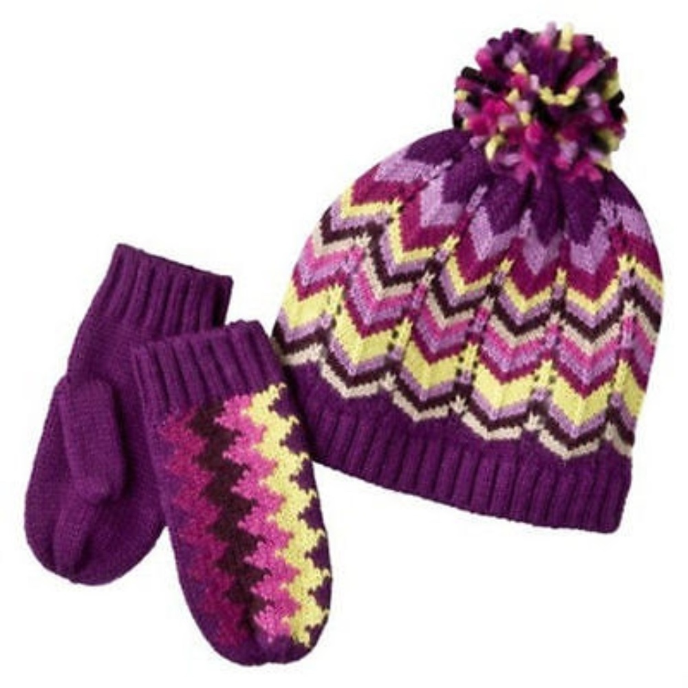 Missoni Hat & Mitten Set - Youth
